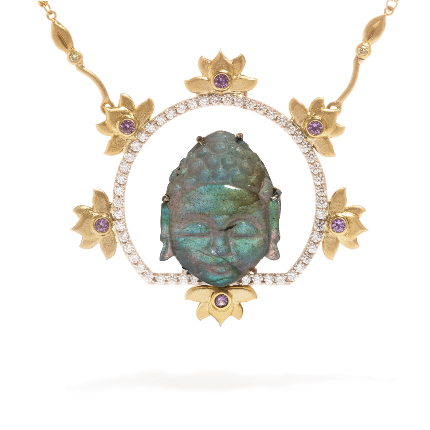 Labradorite hotsell buddha pendant