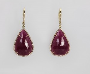 ruby earrings